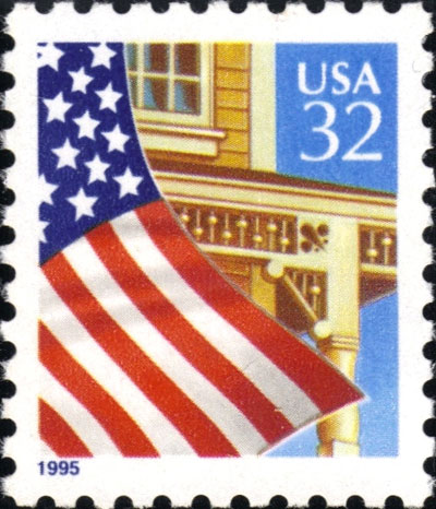 Flag Over Porch Stamp
